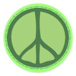 Green Peace Sticker