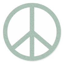 Green Peace Symbol Sticker