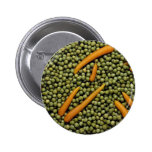 Green peas and carrots pins