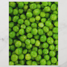 Green Peas Background Custom Flyer