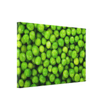 Green Peas Background Gallery Wrap Canvas