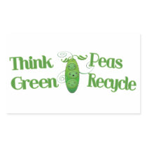 Green Peas Environment  Recycle Sticker