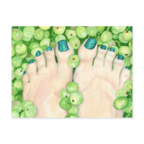 Green Pedicure Postcards