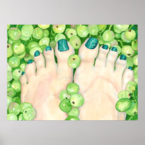 Green Pedicure Print
