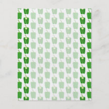 Green Peppers Pattern. Flyer Design