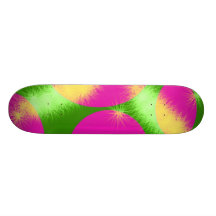 Green / Pink Skateboard