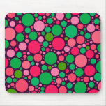 Green & Pink Spots Mousepad
