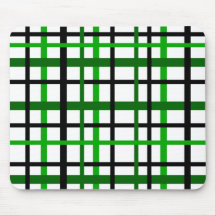 Green Plaid Mousepads