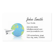 Green Planet Travel Tour Guide Business Card