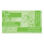 Green Plantlife Business Card Template