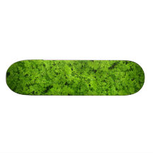 Green Plants Fern Foliage Texture Background Custom Skate Board