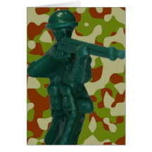 Green Plastic Army Man Cards
