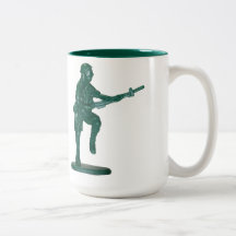 Green Plastic Army Man Mug