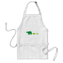 Green Polar Bear Aprons