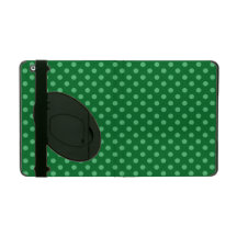 green polka dots pattern iPad cases