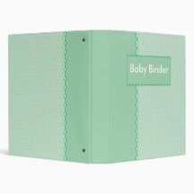 Green Polkadots Vinyl Binders