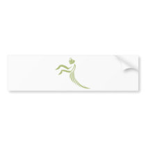 Green Praying Mantis Logo Bumper Stickers