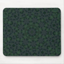 Green Psychedelic Kaleidoscopic #1 Mousepad