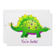 Green & Purple Spiky Dinosaur