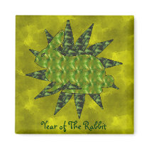 Green Rabbit magnets