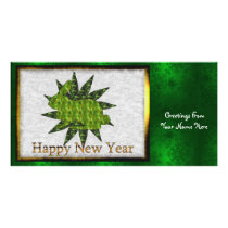 Green Rabbit photo cards