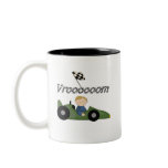 Green Race Car Vroom Tshirts and Gifts Mug