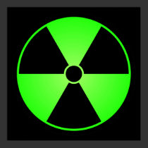 Green Radiation Symbol Poster posters