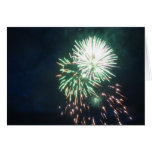 Green Raining Gold Greeting Card