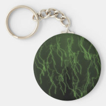 Green Raining Lightning Key Chain