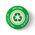 Green recycle - Button
