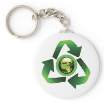 Green Recycle Key chain
