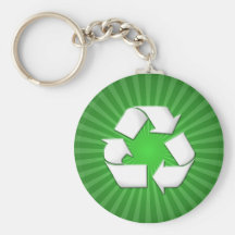 Green Recycle Keychain 001