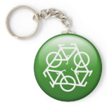 Green Recycle Keychain by Petr Kratochvil