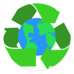 green recycle sticker