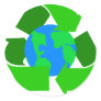 green recycle sticker
