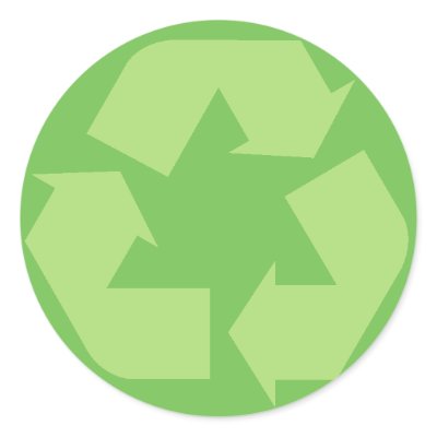 Green Recycle Stickers by teeboutique