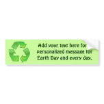 Green Recycle Symbol bumper stickers