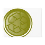 Green Recycling Image Postcards