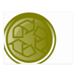 Green Recycling Image Postcards
