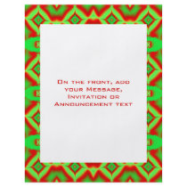 green red holiday pattern
