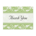 Green Regency Thank You Postcards
