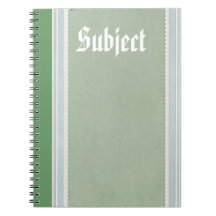 Green & Ribbon Notebook
