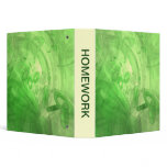 Green Rings Vinyl Binder