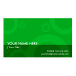 green rings business card template