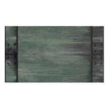 Green riveted steel texture business card template