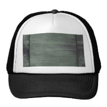 Green riveted steel texture mesh hat