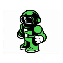 Green Robot Postcards