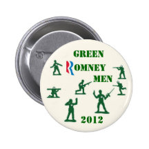 Green Romney Men 2012 Buttons