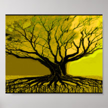 Green Roots Poster