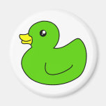 Green Rubber Duck Refrigerator Magnet